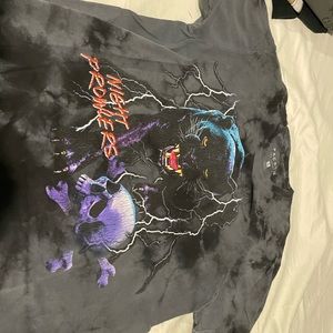 *VINTAGE* PacSun Tie-dye Night Prowler Black panther T-Shirt Graphic Tee Small